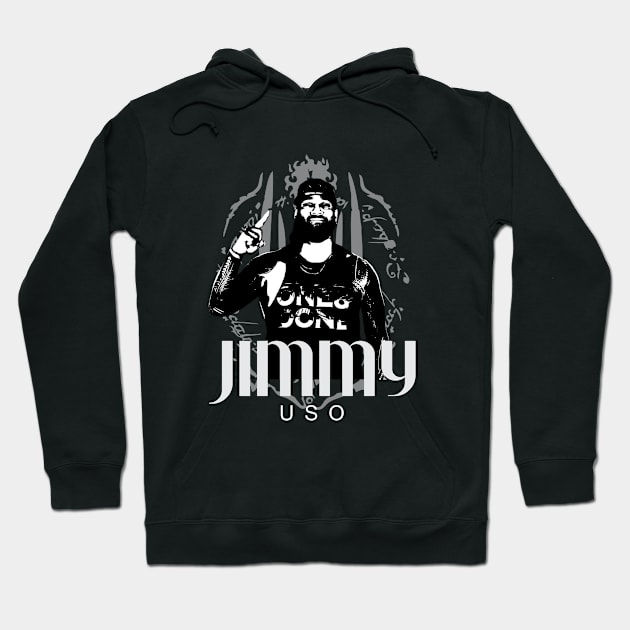 vintage jimmy uso Hoodie by rootrider88